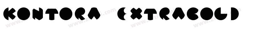 Kontora ExtraBold字体转换